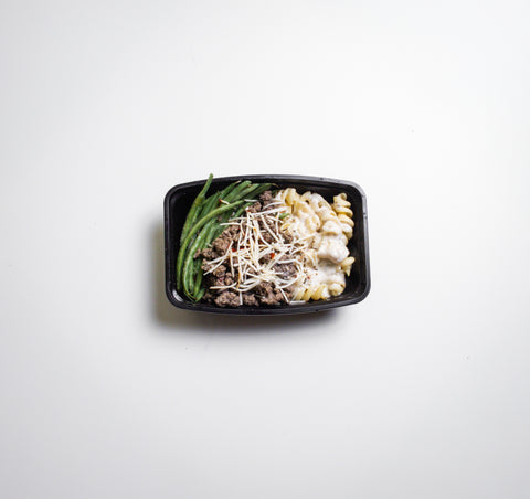 Garlic Parmesan Beef & Noodles